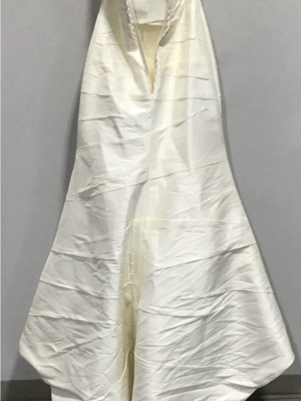 Alfred Angelo Diamond White Satin Wedding Dress size 12